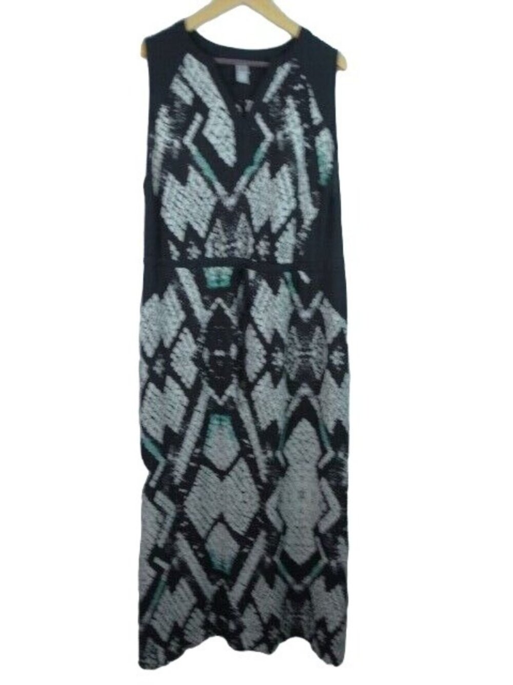 Pure Energy Women's Dress Black Size 2X Sleeveless Maxi Dress Snake Print